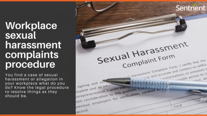 Workplace Sexual Harassment Complaint Procedure Sentrient Blog 
